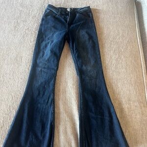 Shyanne Dark Blue Flare Jeans